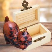 Playful Cat Stone Carvings in Treasure Box image
