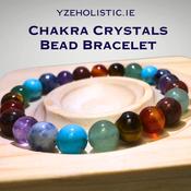 Chakra Crystals Bead Bracelet Elastic 8mm image