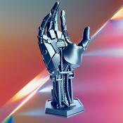 Metallic Robot Hand Figurine image