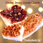 Citrine Druzy Crystal Cluster Specimen image