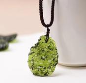 Moldavite Crystal Replica Necklace Pendant image