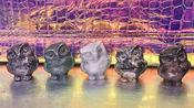 Jade Owl Stone Carvings  Animal Crystal Carving image