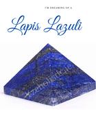 Lapis Lazuli Pyramid Solid Natural Stone Matrix Feng Shui Spiritual Reiki Natural Stone ±40-45mm image