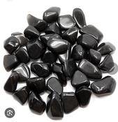 Black Obsidian tumbled stone image