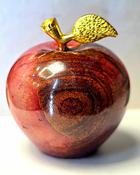 Sardonyx Apple Carving Natural Stone Figurine Red image