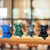 Dog Stone Carving Animal Natural Stones Crystal Figurine image
