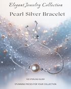 Bracelet Pearl Spiritual Growth Abundance Adjustable Sterling Silver image