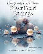 Pearl Earrings 925 Sterling Silver Stud Purity/Sincerity image