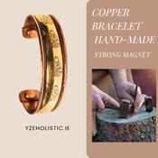 Copper Bracelet Handmade Strong Real Magnet image