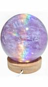 Amethyst Sphere Natural Stone Lavender Purple Light  ±95mm  AAA Grade image