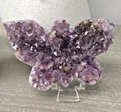 Amethyst Crystal Geode Cluster Batterfly Natural Crystal Geode image