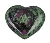 Ruby in Zoisite Puff Heart Crystal