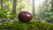 Garnet Solid Natural Egg Shape Carving Specimen Polished image