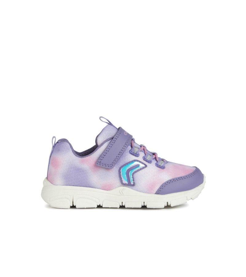 Geox Girls Purple Marble Effect New Torque Runner J258HA in Mayo