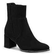 Marco Tozzi Womens Black Side Zip Block Heel Ankle Boot 2-25392-41 image