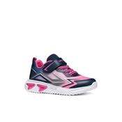 Geox Junior Girl Navy Lights Up Sole Assister Sneakers - J66E9B