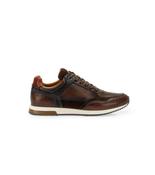 Ambitious Mens Premium Brown Combi Leather Fashion Trainer 13052-11173AM image