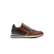 Ambitious Mens Tan Leather Temple Fashion Trainer - 13719-6584AM