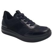 Ara Womens Black Lace Up Osaka Fashion Trainer 12-25532-10 image