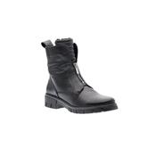 Ara Womens Black Side Zip Leather Dover Ankle Boot - 12-23130-65 image