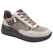 Ara Womens Brown Side Zip Garda Fashion Trainer 12-57702-95 image