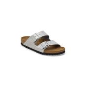 Birkenstock Womens Arizona Birko Flor Silver Sandal - 1012283 image
