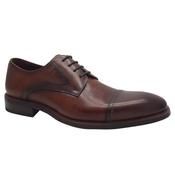 Escape Mens Brown Leather Slip-On Dress Shoe - Sixmilebridge image