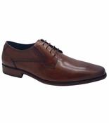 Escape Mens Leather Brown Dress Shoe - Enable Brandy image