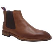 Escape Mens Tan Leather Chelsea Ankle Boot - Ahoy Senor image