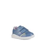 Geox Infant Girls Blue Glitter Mesh Casual Sporty Trainer Sprintye - B454TC image