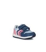 Geox Infant Girls Lightweight Leather Suede Mesh Casual Trainer Alben - B453ZA image