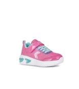 Geox Girls Pink Slip In Light Up Glitter Mesh Trainer Assister - J45E9A image