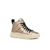 Geox Junior Girl Gold Laquinny High Top Sneakers - J56M3F