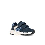 Geox Infants Boys Navy Double Strap Flexyper Mini Sneakers - B656GC image