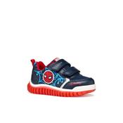 Geox Infants Boys Navy Spider Man With Lights Lightyloo Sneakers -  B655ZC image