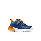 Geox Junior Boys Navy Looney Tunes Activart Illuminus Sneakers - J65LYA image