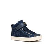 Geox Junior Girl Navy Kalispera High Top Sneakers - J744GI