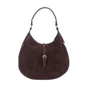 Gionni Womens Brown Curved Hobo Bag Amandine - 11G2795
