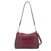 Gionni Womens Burgundy Saffron Double Zip Shoulder Bag - 11G2917 image