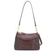 Gionni Womens Brown Saffron Double Zip Shoulder Bag - 11G2917 image