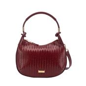 Gionni Womens Burgundy Neroli Curved Woven Shoulder Bag - 11G2918 image
