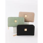 Gionni Womens Jet 15cm Zip &amp; Button Purse - 20G1257