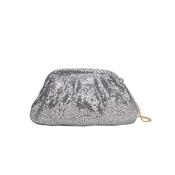 Gionni Womens Silver Daiquiri Sequin Clutch Bag - 11G2899 image