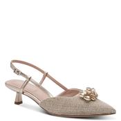 Tamaris Womens Beige Pointet Shoe Tip Kitten Heel Sandal 1-29512-46 image