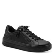 Jana Womens Black Lace Up Fashion Trainer 8-23770-46 image