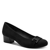 Jana Womens Black Slip On Block Heels Shoes 8-22369-45 image