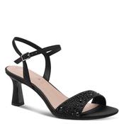 Tamaris Womens Black Ankle Strap High Heel Sandal 1-28313-46 image