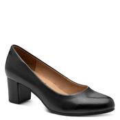 Tamaris Womens Black Block Heel Wide Fit Leather Shoes 8-82400-47 image