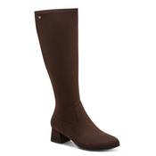 Jana Womens Brown Wide Fit Block Heel Knee Boot 8-25569-47 image