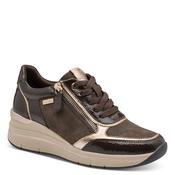 Jana Womens Brown Wide Fit Side Zip Fashion Trainer 8-23789-47 image